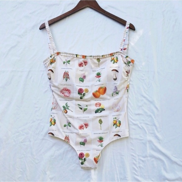 ANTHROPOLOGIE | NWT KINGDOM & STATE BOTANICAL PRINT PINTUCK ONE-PIECE LARGE - Picture 6 of 11